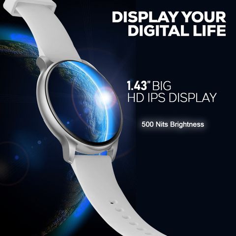 Melbon 2 Smartwatch, 1.5" AMOLED Display, Gray Strap - Image 8