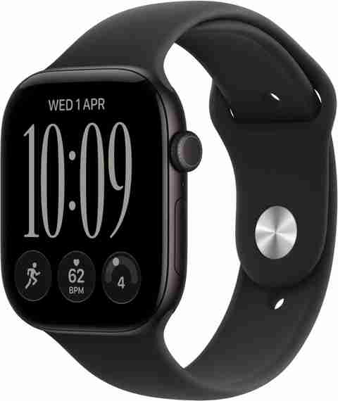 Apple Watch Series 12 GPS 46mm Black Aluminium Case with Black Sport - Image 2