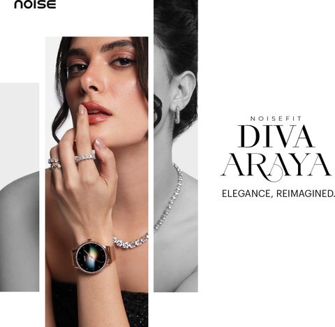 Noise Diva Araya Smartwatch (Rose Gold Ceramic Strap, Regular) - Image 3