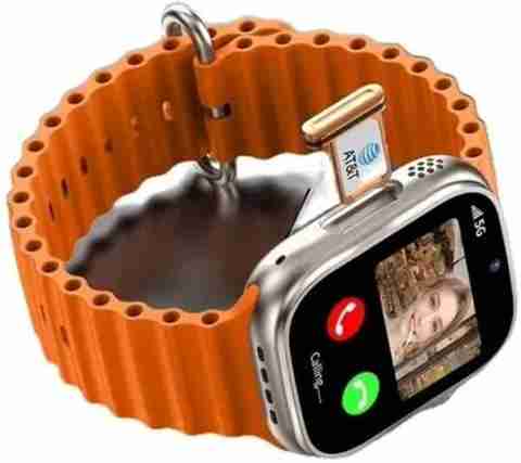 SEHUB S9 Ultra 5G Smartwatch SIM | 2.0â AMOLED | 4GB RAM 64GB | Dual Camera Smartwatch (Orange Strap, 49MM) - Image 2