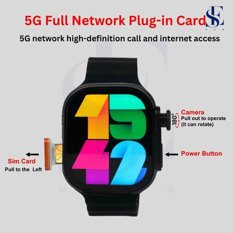 SEHUB WS10 Ultra 5G Smartwatch, 8GB RAM, 128GB Storage, Black 49mm - Image 4