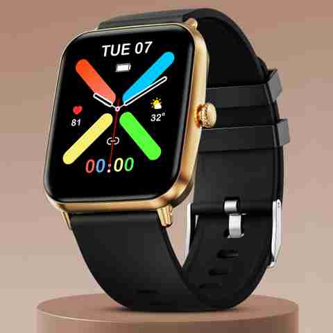 Fire-Boltt Ninja Calling Pro Plus 1.83" Smartwatch, Gold Black Strap - Image 5