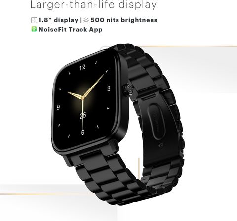 Noise Icon 2 Elite Edition 1.8'' Display with Metallic Body and Bluetooth Calling Smartwatch (Elite Black Strap, Regular) - Image 7