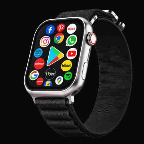 ShopSmart Luxury SIM Smartwatch 5G, Stealth Black, Free Size - Image 2