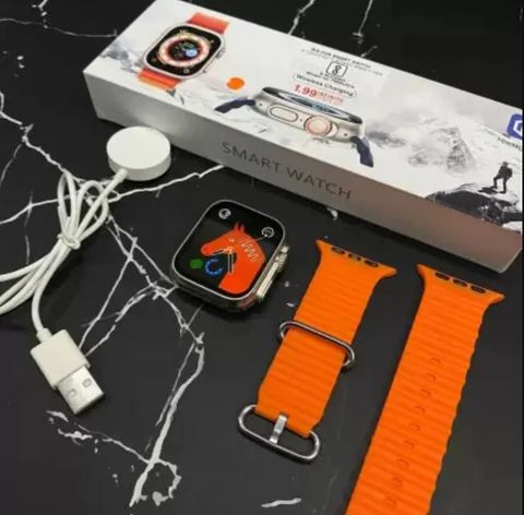 RLS T800 Android Smart Watch Men 5G Network BT Call GPS X8 Ultra S9 Smartwatch (Orange Strap, Free Size) - Image 6