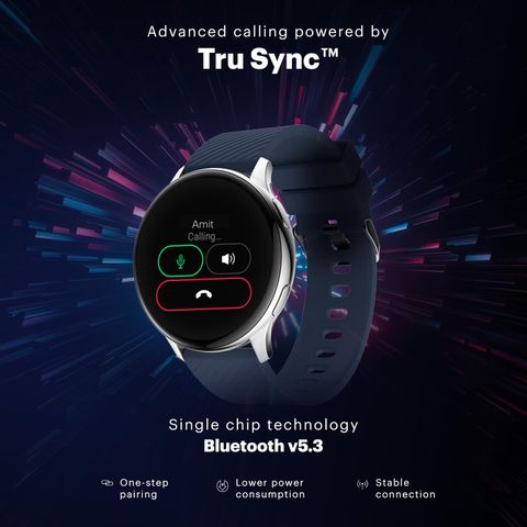 Noise Vortex Plus, 1.46'' AMOLED Display, BT Calling, Sleek Metal Finish Smartwatch (Classic Grey Strap, Regular) - Image 8