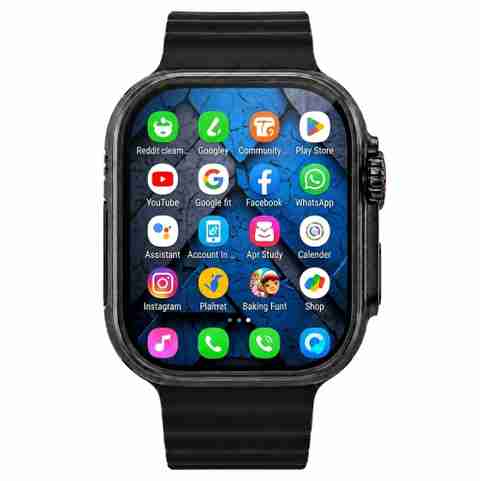 SELIX Ultra Smartwatch BT Call, Heart Rate & Sleep Monitor, Black - Image 5