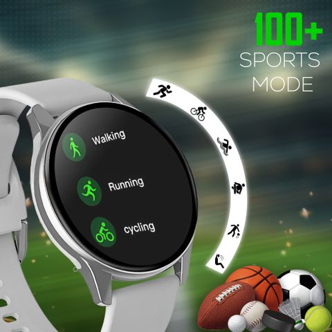 Melbon 2 Smartwatch, 1.5" AMOLED Display, Gray Strap - Image 7