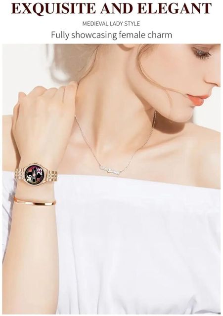 Nizix 5 cm T6 Gen 9 Smartwatch: 14 Sports Modes, Voice Assistant, Long Battery Smart Watch Strap (Gold) - Image 6