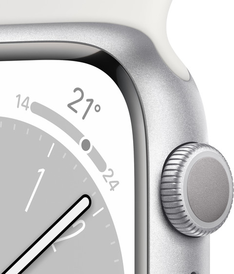Apple Watch Series 8, 45mm GPS ECG app, Temperature sensor, IPX6
