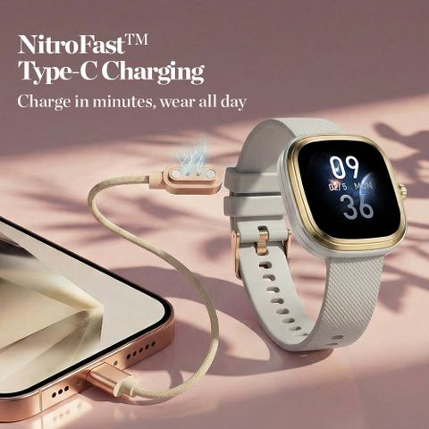 Fastrack फासà¥à¤à¤à¥à¤°à¥à¤ Ryz सà¥à¤®à¤¾à¤°à¥à¤à¤µà¥à¤ (सफà¥à¤¦ सà¥à¤à¥à¤°à¥à¤ª) - Image 6