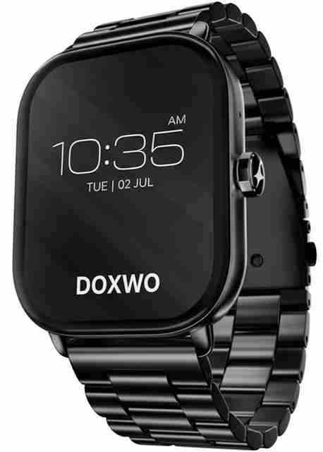 DOXWO Pro H9 Smartwatch 100+ Sports Modes, Call & Text Alerts, Long Battery Life Smartwatch (Metal Black Strap, Free Size) - Image 5