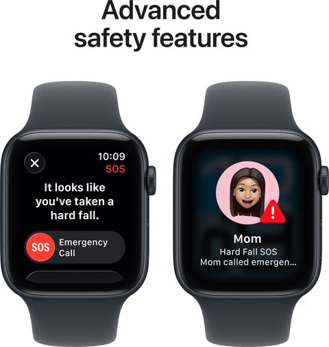 Apple Watch SE 3(2025) GPS 44mm Midnight Aluminium Case Midnight Sport Band - S/M (Midnight Strap, Small/Medium) - Image 8