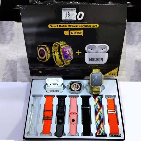Melbon H20 Bluetooth Calling Smartwatch with Earpods, Multicolor Strap - Image 6