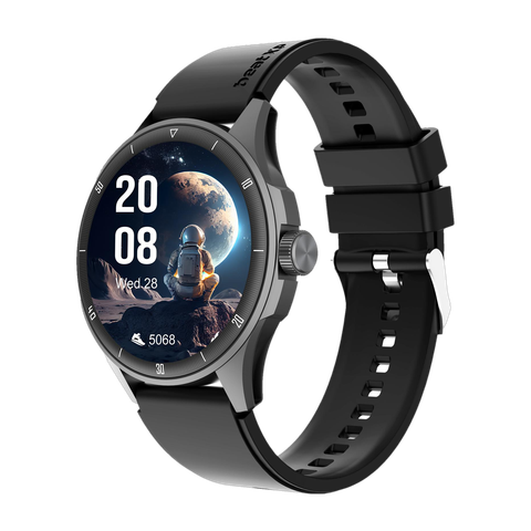 beatXP Vega Neo 1.43'' Super AMOLED Display with BT Calling, AI Voice Assistant & IP68 Smartwatch (Electric Black Strap, Free Size) - Image 3