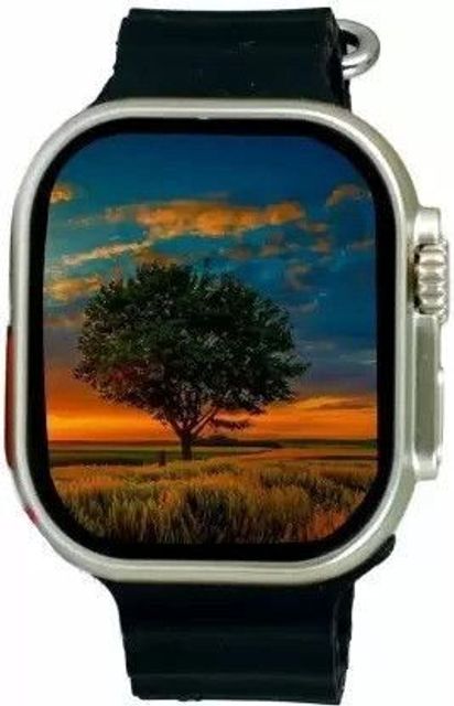 MAHAGURU TRADERS T800 ULTRA Smart Watch (Black Strap, Free Size) - Image 3
