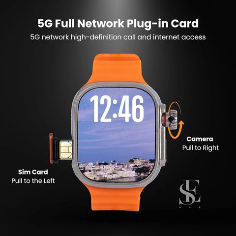 SEHUB S9 Ultra 2.04" AMOLED 4G Smartwatch (Orange, 49mm) - Image 4