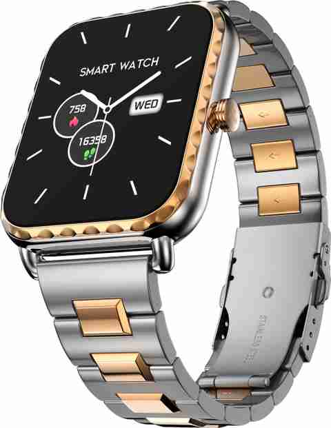 Fire-Boltt Jewel Luxury Stainless Steel, 47mm (1.85), 320*386 px & Bluetooth calling Smartwatch (Rose Gold Strap, Free Size) - Image 2