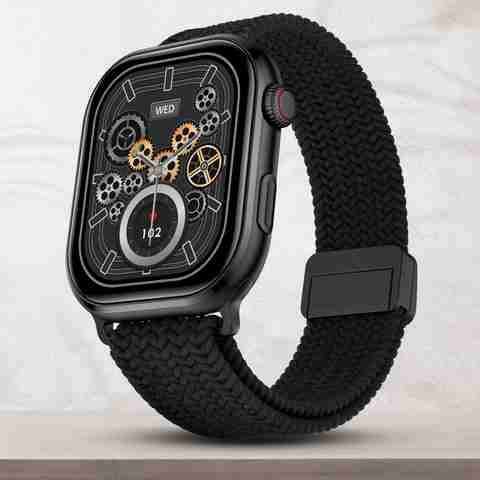 Fire-Boltt Brillia Pro 51.3mm (2.02) Largest AMOLED Display, Bluetooth Calling,Premium Look Smartwatch (Black Wave Strap, Free Size) - Image 2