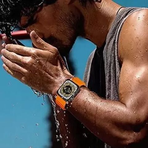 RLS T800 Android Smart Watch Men 5G Network BT Call GPS X8 Ultra S9 Smartwatch (Orange Strap, Free Size) - Image 5