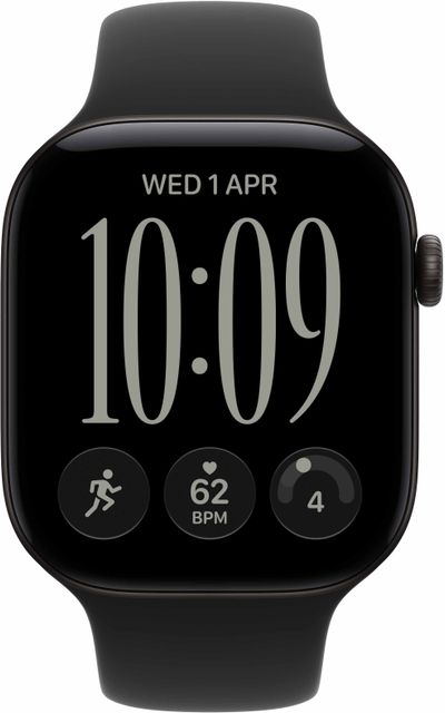 Apple Watch Series 12 GPS 46mm Black Aluminium Case with Black Sport - Image 3