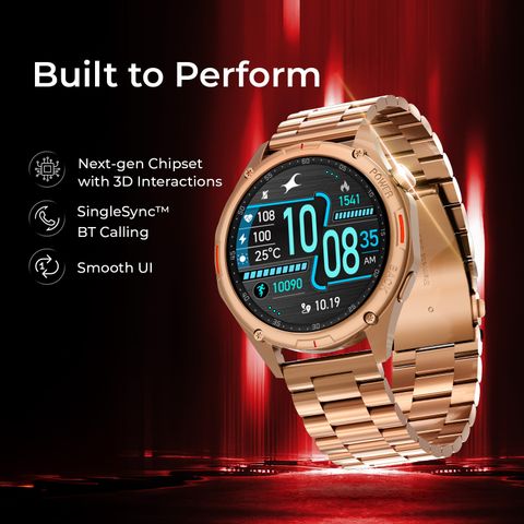 Fastrack Marvellous FX1 Smartwatch, 1.43'' Super AMOLED, Black Strap - Image 4
