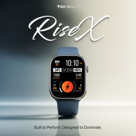 Fire-Boltt Rise X 1.96" HD Display Smartwatch (Blue) - Image 6