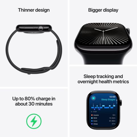 Apple Apple Watch Series 10 GPS 46mm Silver Aluminium with Denim