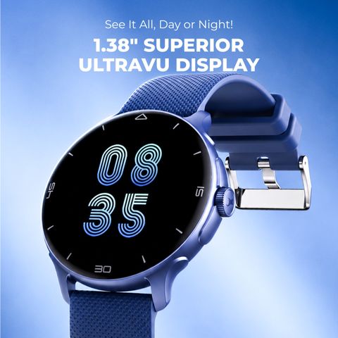 Fastrack Smart Revoltt R1 Smartwatch (Blue Strap, Free Size) - Image 7