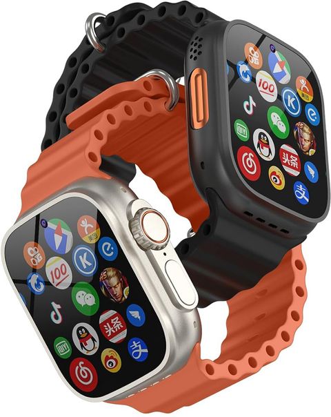 Correngo Android OS/Play Store - Unlimited Apps/5G SIM/Fitness/Wi-Fi/UPI/GPS/Dual Camera Smartwatch (Orange Strap, Free Size) - Image 4