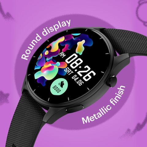 Noise Crew 1.38 Round Display with Bluetooth Calling, Metallic finish, IP68 Rating Smartwatch (Blush Beige Strap, Regular) - Image 7