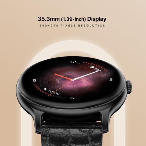 Fire-Boltt Ninja Talk 35.3mm (1.39) Round Bluetooth Calling Metal Body,120 Sports Modes Smartwatch (Black Classic Strap, Free Size) - Image 8