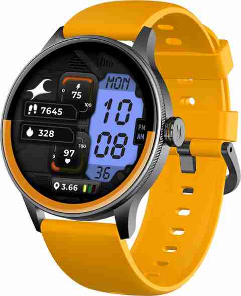 Fastrack Smart Jupiter R3 Pro Smartwatch (Yellow Strap, Free Size) - Image 2