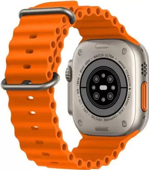 zora T800 Ultra 8 Smartwatch With Calling Technology Smart Band Smartwatch (Orange Strap, Free Size) - Image 8