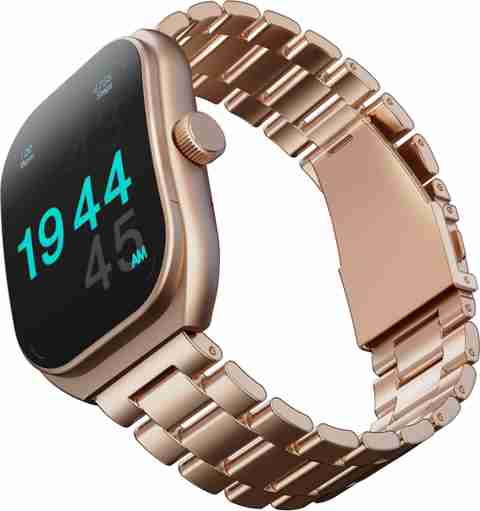 GOBOULT Trail 2.01'' 3D Curved HD Display, Working Crown, Health Monitor, IP68 Smartwatch (Rose Gold Strap, Free Size) - Image 5