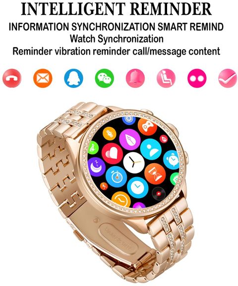 Nizix 5 cm T6 Gen 9 Smartwatch: 14 Sports Modes, Voice Assistant, Long Battery Smart Watch Strap (Gold) - Image 5