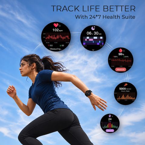 Fastrack Smart Jupiter R3 Pro Smartwatch (Yellow Strap, Free Size) - Image 8