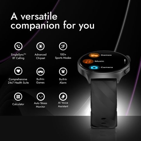 Fastrack Optimus Pro 1.43" AMOLED BT Calling Smartwatch (Green) - Image 8