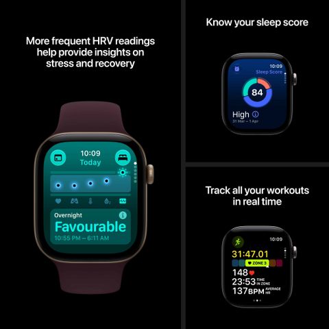 Apple Watch Series 12 GPS 46mm Black Aluminium Case with Black Sport - Image 6