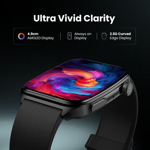 Titan à¤à¥à¤à¤¨ Smart 4.0 1.93inch AMOLED Display | AI Watch Faces | BT Calling | Smart Wellness à¤¸à¥à¤®à¤¾à¤°à¥à¤à¤µà¥à¤ (à¤à¤¾à¤²à¤¾ à¤¸à¥à¤à¥à¤°à¥à¤ª) - Image 6