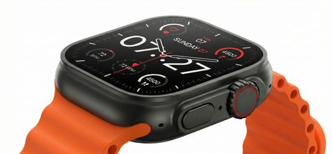 RLS T800 Ultra 2.0 HD Large Display Smart Watch with Dual Button Control Smartwatch (Orange Strap, free size) - Image 3