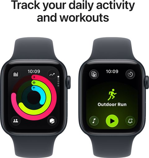 Apple Watch SE 3(2025) GPS 44mm Midnight Aluminium Case Midnight Sport Band - S/M (Midnight Strap, Small/Medium) - Image 7