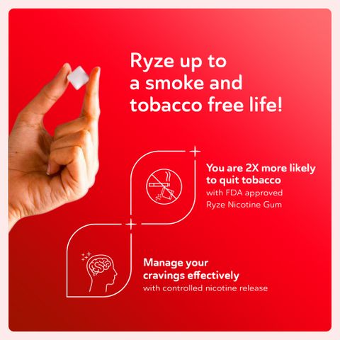 Ryze Nicotine Gum 2mg Pan Masala (Pack of 20) - Image 7