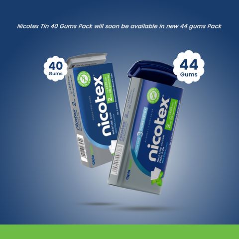 Cipla Nicotex Nicotine Sugar Free Mint Plus Gums 2mg, 40 Gums - Image 6