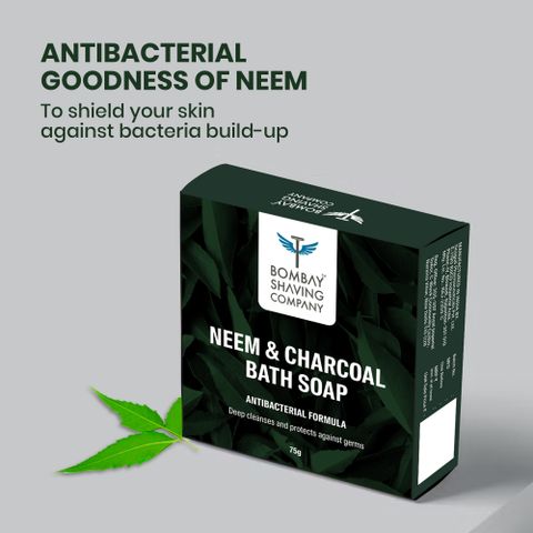 Bombay Shaving Company Neem Charcoal Pack of 3 · 75 g (225 g total) - Image 4