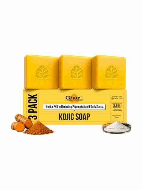 Ghar Soaps Kojic Acid Soap Pack of 3 Pack of 3 · 100 g (300 g total) - Image 5