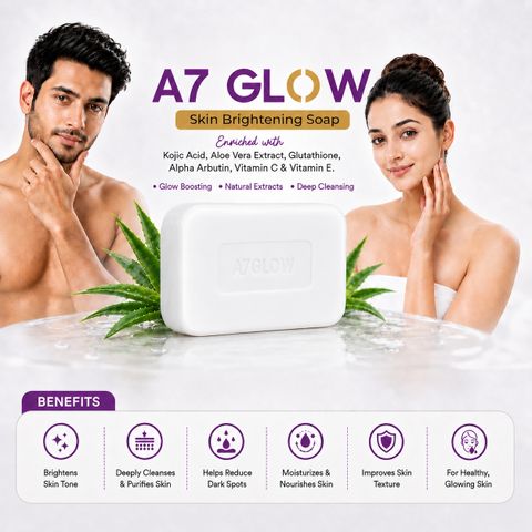 glutathione kojic acid soap benefits A7 glow with Acid, & Aloe Vera | 75 g - Price in India, Buy A7 glow Soap with Kojic Acid, Glutathione & Aloe Vera Soins Corps