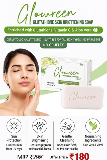 magical glutathione whitening soap ingredients GLOWREEN Skin Brightening Hydration Complex