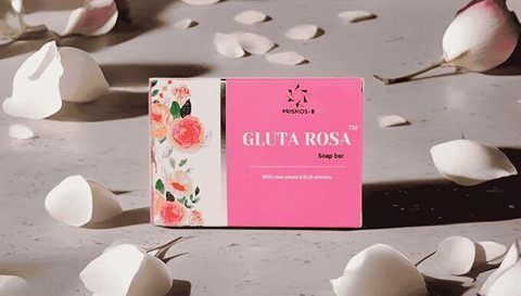 Prismos Beauty GlutaRosa Brightening Glutathione & Rose Petal Soap – Anti‑Tan, Moisturizing