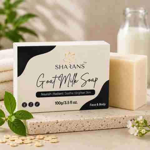 glutathione goat milk soap price in india Sharans For Women & Men with Vitamin E repair cream